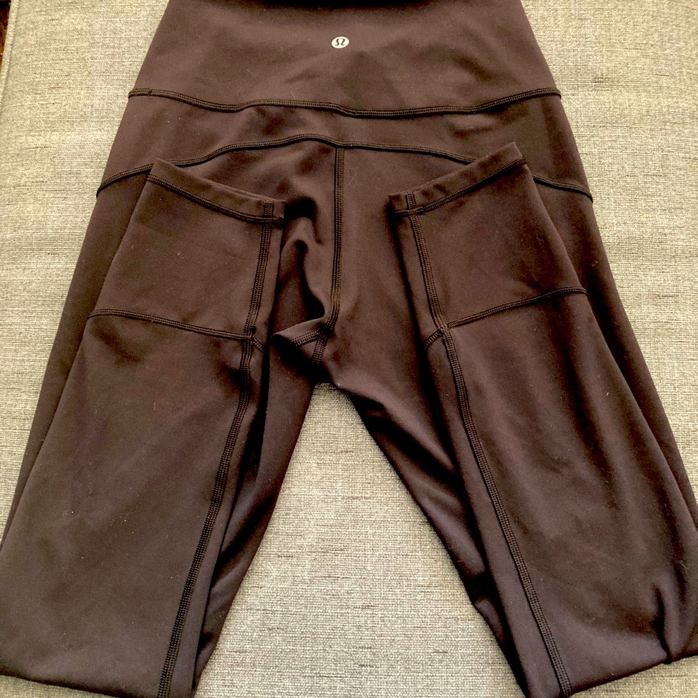 Lululemon Black Leggings 25 inch inseam